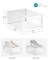 SONGMICS Shoe Boxes, Pack of 12 Shoe Storage Organizers, Stackable Clear Plastic Boxes for Closet, Sneakers, 9.1 x 13.1 x 5.6 Inches, Fit up to US Size 11, Transparent and White ULSP12SWT